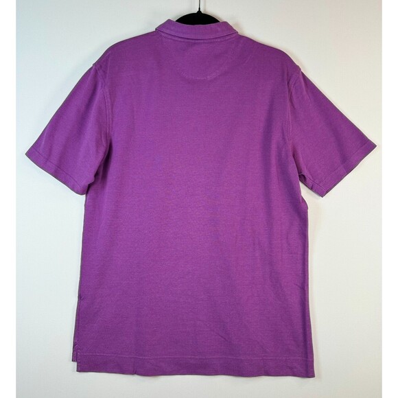 Peter Millar Mens Polo Shirt Purple Perfect Pique Short Sleeve Stretch Medium - Picture 2 of 8